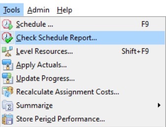 Check Schedule